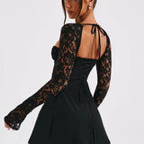 Isabella mini dress with lace details