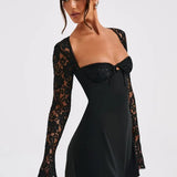 Isabella mini dress with lace details