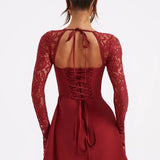 Isabella mini dress with lace details