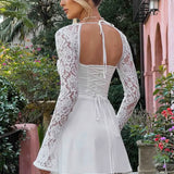 Isabella mini dress with lace details